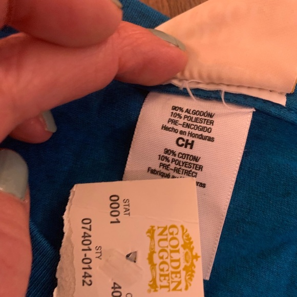 Golden Nugget Casino Atlantic City Blue T-Shirt Size S Small Tee Shirt - Picture 4 of 10